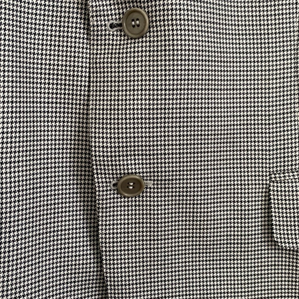 Canali Houndstooth Silk & Wool Two Button Blazer - Sports Coat. Made in Italy - Picture 6 of 16